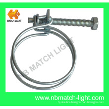 China Manufacturing Stainless Steel Double Wire Pipe Clamp